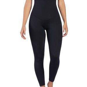 Curveez High Waist Leggings Stunning Shape Black Sz LG Shapewear CUR49709